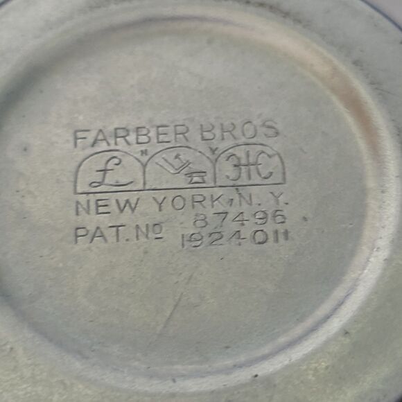 Lot Vintage Farber Bros Cobalt Blue Glass Ice Bucket, Creamer Art Deco 4 Glasses - Picture 15 of 16